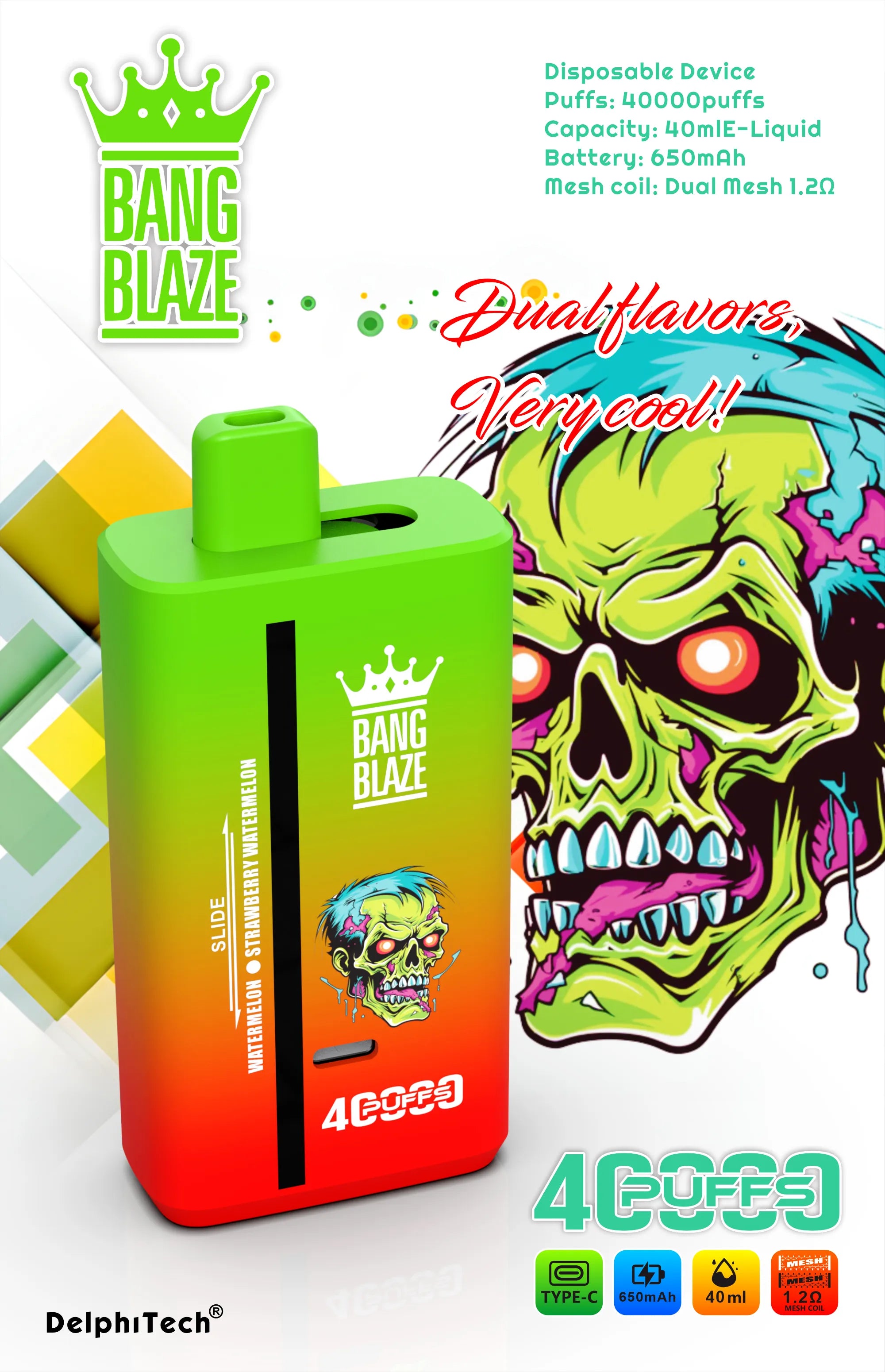 Puff Bang Blaze 40000 40k doppio gusto