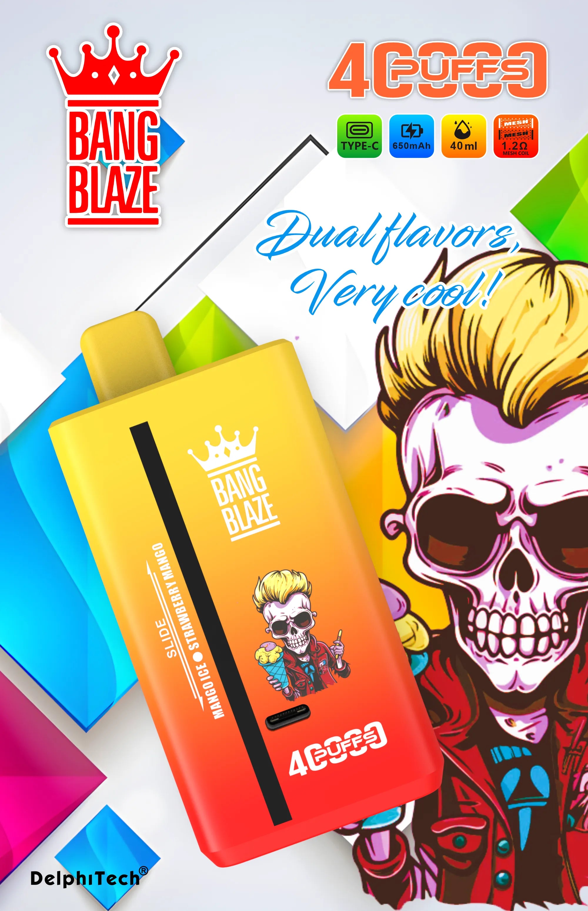 Puff Bang Blaze 40000 40k doppio gusto