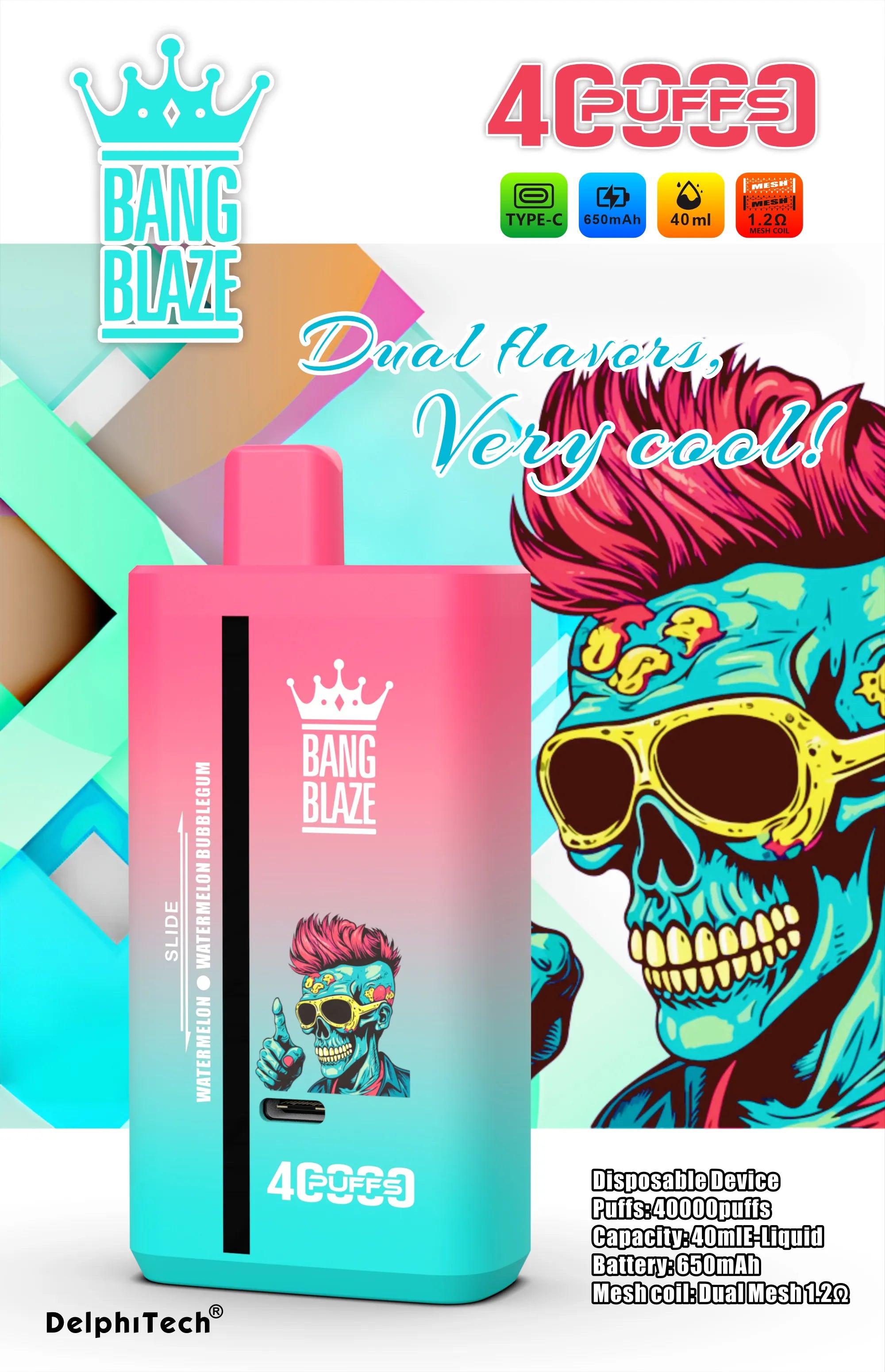 Puff Bang Blaze 40000 40k doppio gusto